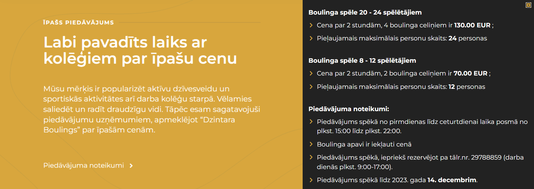 Akcija boulingā